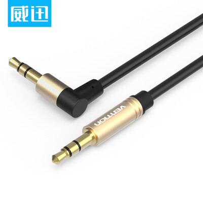 

Wei Guan VENTION AUX car audio cable 35mm public connection cable phone audio cable headset computer line 1 meter black P360AC-B100-T