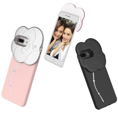 

Замки (ROCK) Apple 6s / 7/8 телефон iphone6s / 7/8 защитная крышка все включено силиконовая мягкая раковина красота автоспуск серия розовый