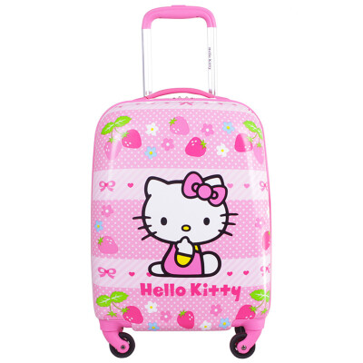 

Hello Kitty (HELLO KITTY) girls suitcase children's bar suitcase KTX006 pink 18-inch