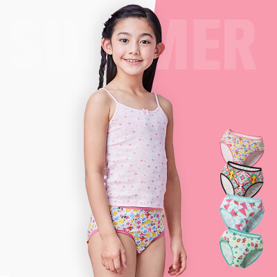 

Dizi (DICI) 4 children's clothes cotton underwear girls girls teenagers triangle angle shorts 4C008B0 four loaded 150