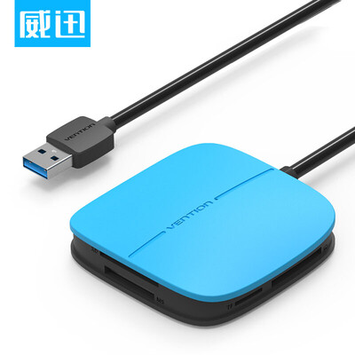 

VENTION USB3.0 многофункциональный 5-в-одном высокоскоростной считыватель карт MS CF TF XD SD поддержка карт памяти OTG multi-card читать 1 метр синий CECSF