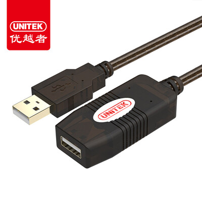 

Excellence UNITEK USB20 signal to enlarge the extension line 10 meters to the public data cable computer mouse wireless card cable extension line Y-260