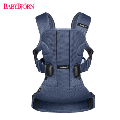 

Jingdong supermarket] Sweden BABYBJORN One Air baby strap (deep sea blue mesh fabric can be back baby back strap can be used