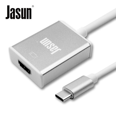 

JASUN USB3.1 Type-C to HDMI female converter type-c HD converter TV monitor line support 12-inch MacBook access TV JS-152