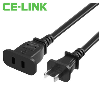 

CE-LINK 2598 2-port power cord socket line extension cable 1 meter elbow 10A two plug extension line wire board wiring board connection cable black