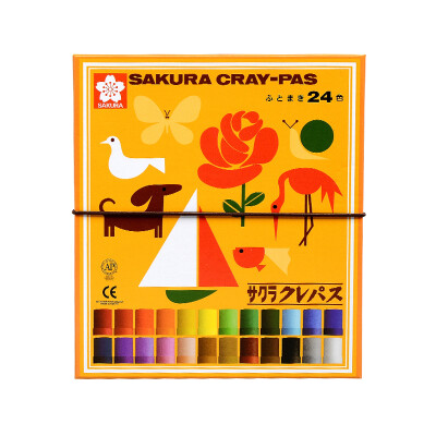 

Sakura Sakura LP24R 24 color oil painting suit (thick branch) Japanese students with art soft crayon [Japanese imports]