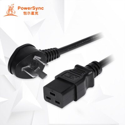 

(PowerSync) MPCKRX0010 UPS dedicated power cord extension cord three plug 90 degrees to C19 server cable black