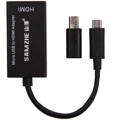 

Shanze (SAMZHE) ZJX-350 SlimPort телефонный адаптер кабель HDMI HD HD адаптер кабельного подключения телевизора зеленый золотой пластине