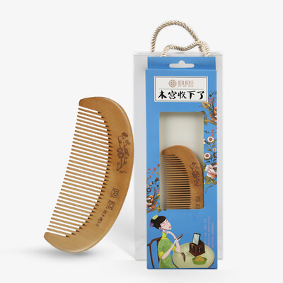 

[Jingdong supermarket] Gong court peach combs fish-shaped fine teeth polished friends to send friends to send my mother birthday gift gift packaging 7-4