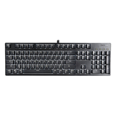 

GANSS GS 104 key mechanical keyboard black red axis white light (PBT version)