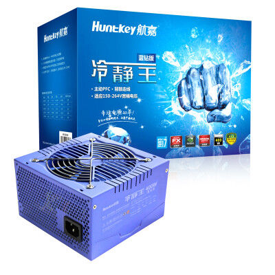 

Huntkey (Huntkey) номинальная мощность 400W прохладного King Blue Diamond Edition (немое интеллектуальное охлаждение / одиночный. 30A / активный PFC / двойной вперед / назад выравнивание)