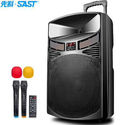 

(SAST) A15 15-дюймовый мощный квадратный танцевальный звук для мобильных сцен на открытом воздухе Динамик громкоговорителя для наушников Bluetooth