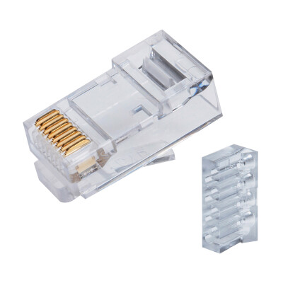 

Chongbo Cinyobo CYB-6C88A2-15U-50 engineering grade six crystal head rj45 network crystal head two-piece duplex cable connector