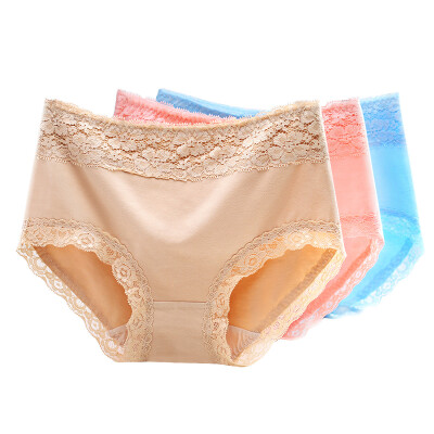 

Beauty Ya Ting 4 installed lace waist ladies underwear cotton crotch underwear female pink yellow green blue  code