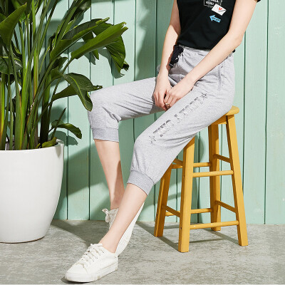 

Semir Semir casual pants summer Korean version of the mouth of the foot movement feet feet pants 12216260066 the white M