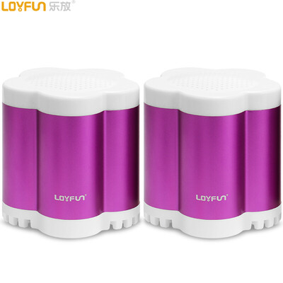 

Le поставил (LOYFUN) H2400 портативный мультимедийный мини-динамик стерео настольный провод ноутбук аудио (фиолетовый)