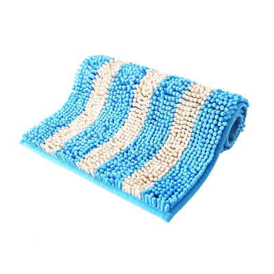

Suarte boutique chenille absorbent mat anti-slip mat bathroom bathroom door mat soft thick encryption machine washable 5080cm blue
