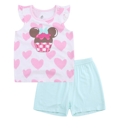 

Disney baby children's vest suit jacket pants out suit DA722CE02WM210 white heart powder 100