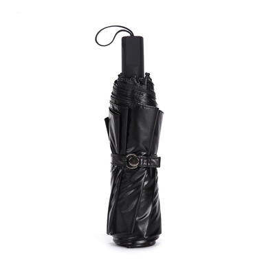 

Ou Suo (oasso) creative gift folding sun sun and rain dual-use floral small black umbrella birthday gift to send friends love gifts QL-031 rice red
