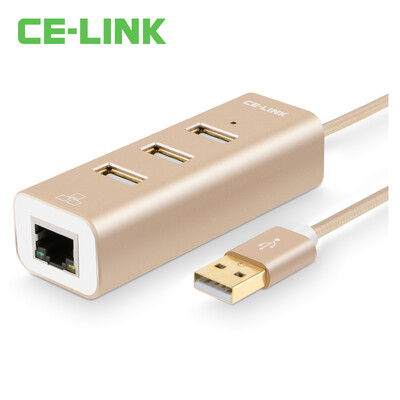 

CE-LINK 1999 USB2.0 к интерфейсу кабеля RJ45 Кабель USB Fast Ethernet 3-портовый концентратор / сплиттер / концентратор Конвертер сетевой сетевой карты Apple Mac Tu Hao gold