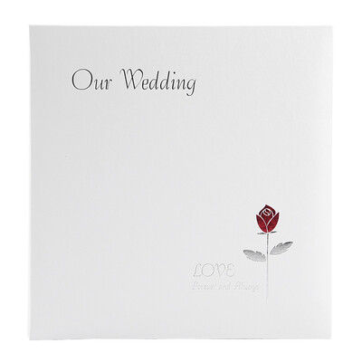 

NCL Nakabayashi red rose white Japanese imported couples DIY film affixed album wedding album album WYB-71101-W