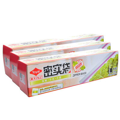 

Toyal Toyo Aluminum Japan Brand Dense Bag Large 28 * 27cm Zifeng Bag Fresh Bag Thicker Seal Bag Waterproof Food Seal Dough (Large 10) * 3 pack