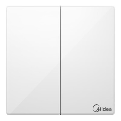 

Midea (Midea) switch panel four four open double control ya white 86 no border