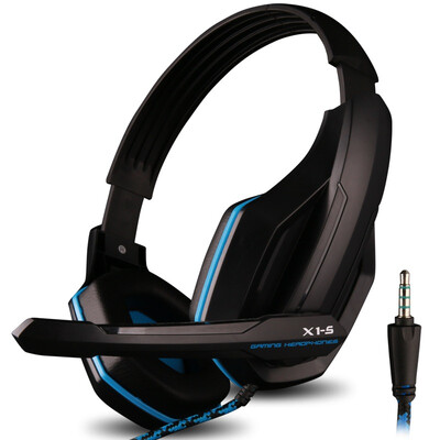 

OVANN X1-S headset single-hole computer game headset laptop phone headset with microphone black&blue