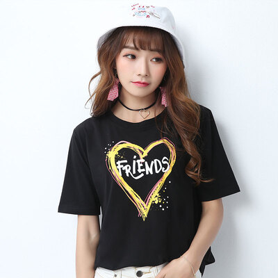 

City Plus CITYPLUS Arts Fan Fashion Print Round Collar Shirt Trousers Trousers Trousers T-Shirt CWTD174159 Black L