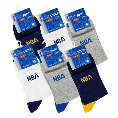 

Jingdong Supermarket NBA men socks men&39s leisure sports cotton socks basketball sports breathable socks 6 double installed N4SSS6019M-B mixed color B