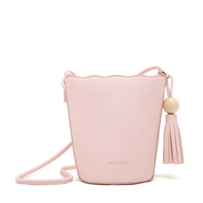 

MICOCAH Women Fresh Marka Long Lotus Leaf Bucket Bag 5 Colors NCS082