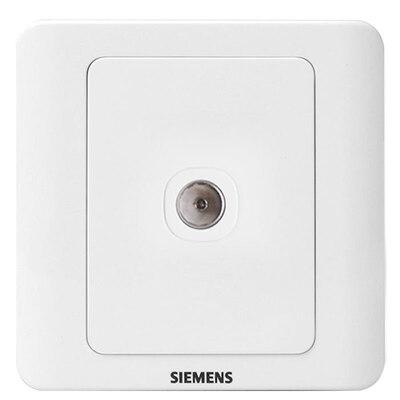 

Siemens SIEMENS 5TG01261CC1 switch socket vision broadband TV a branch socket elegant white