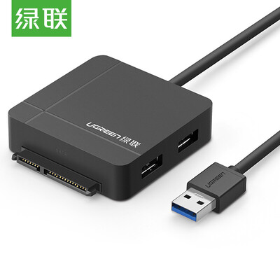 

Зеленый (UGREEN) USB-кабель для жесткого диска USB3.0 для SATA многофункциональный конвертер 2,5 / 3,5 жесткий диск для чтения карт памяти сплиттер ноутбук кабель для передачи данных 30713