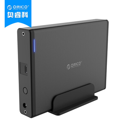 

Orrick Division (ORICO) 7688C3 3,5 Yingcun Type-C жесткое сиденье SATA HDD Enclosure серийный внешний SSD накопитель прохладно элегантный черный ящик