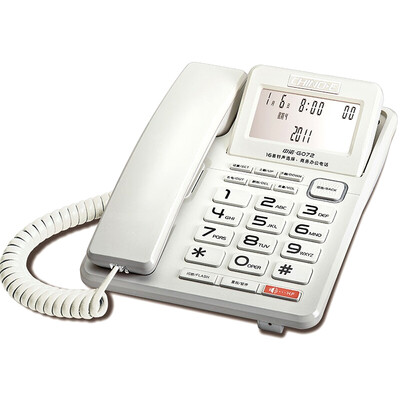 

SinoNet CHINO-E G072 Home Landline Phone Office Phone Landline Long Distance Handsfree White