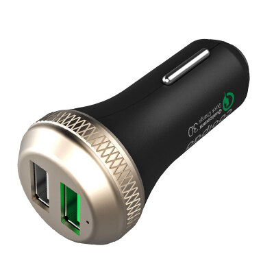 

Cool Coolpad QC3.0 9V12V Car Charger Fast Charger Dual USB Smart Car Charger