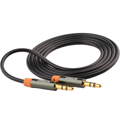 

Shanze (SAMZHE) YPL-8320 3.5mm advanced stereo phone car AUX audio cable copper wire core gold version of the public on the public blue 2 meters