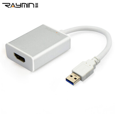 

Руи Мин LX330101 USB3.0 HDMI преобразователь подключен к внешней компьютерной графике проекции поддерживает USB 2.0 1080P HDTV-алюминиевый корпус