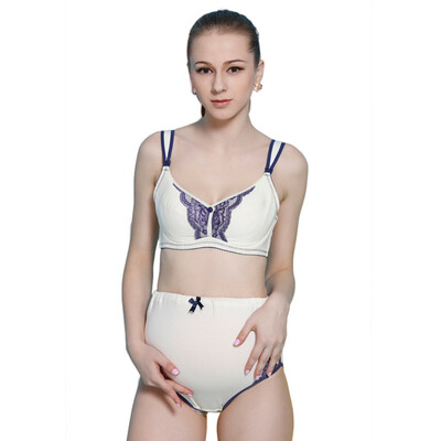 

Pill Mummy Breast Breast Underwear Set Pregnant Women Underwear Pregnant Women Underwear B7073 Beige 85C