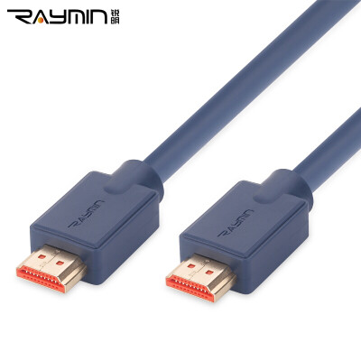 

Rui Ming RA201GY-2000 HDMI cable version 20 4K digital high-definition line 3D function 24K thick gold-plated connector round wire 20m