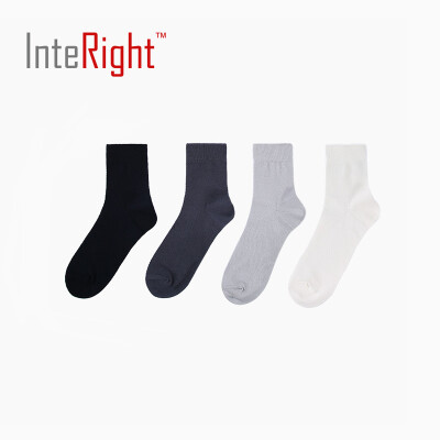 

INTERIGHT men solid color in the tube four pairs of gift box loaded three-color