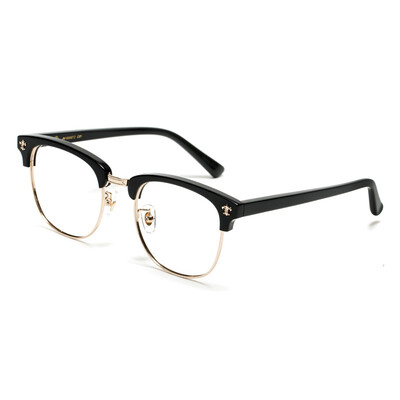

Wood ninety JM1000072C01 men&women with the same paragraph black frame plate half frame retro fashion glasses frame JM1000072C01 51mm