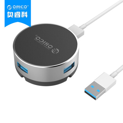 

Orrick Division (ORICO) BNS1 Креативного Desktop ноутбук портативного USB3.0 HUB мыши разветвитель кабелей ступицы серебро сплошная линия