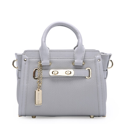 

Sissi Princess P.Sissi shoulder bag female European and American simple classic leather handbag Messenger bag 1760 gray blue small paragraph