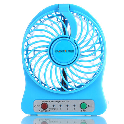 

BOSS (BAOX) BX-F6 Mini Portable Mini Fan USB Charger Blue