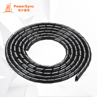 

(PowerSync) ACLWAGW2F0 cable, USB cable winding tube protective cable wire organizer black
