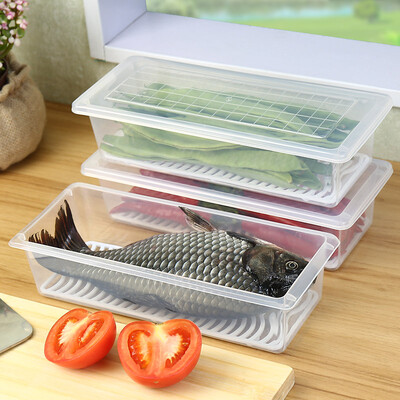 

Bao Yi Ni fresh box 2 sets of kitchen plastic sealed box storage box refrigerator storage box DQ9021-3 &lt2 only installed&gt