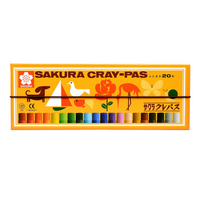 

Sakura Sakura LP20R 20 цвета масло пастель костюмы (грубый подсчет) Японские студенты с мягким мелком искусством, импортируемым из Японии []