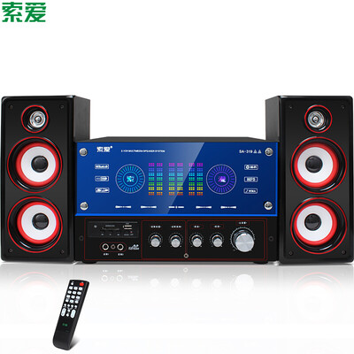 

Sony Ericsson (Soaiy) звуковые колонки мини аудио U раздел настольный активный аудио 2.1 мультимедийный компьютер аудио сабвуфер мобильный телефон компьютер аудио черный SA-319