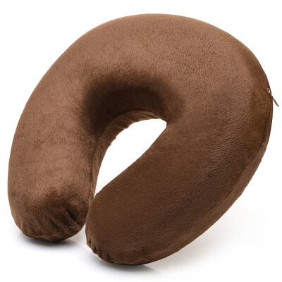 

Forty thousand kilometers u-type pillow aircraft travel neck pillow u pillow memory pillow U-neck cervical pillow neck office lunch night sleep brown color SW9001